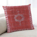 Lifestyle Image of Mid-Century Modern Urban Square Red Throw Pillow, 18 inch by 18 inch, pwurb543