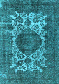 Oriental Light Blue Industrial Rug, urb544lblu