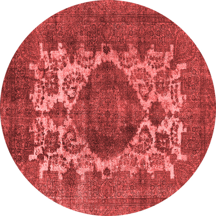 Machine Washable Oriental Red Industrial Rug, wshurb544red