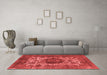 Industrial Red Washable Rugs