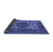 Sideview of Oriental Blue Industrial Rug, urb544blu