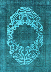 Oriental Light Blue Industrial Rug, urb545lblu