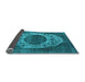 Sideview of Oriental Light Blue Industrial Rug, urb545lblu