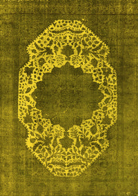 Oriental Yellow Industrial Rug, urb545yw