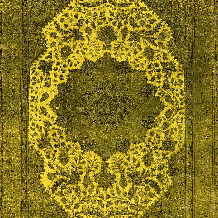 Oriental Yellow Industrial Rug, urb545yw