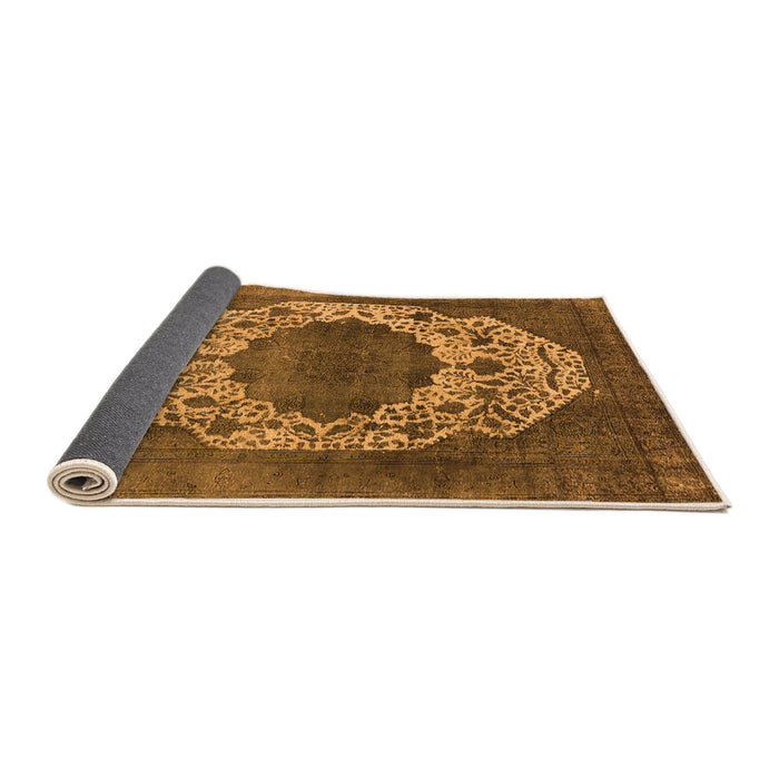 Sideview of Oriental Orange Industrial Rug, urb545org