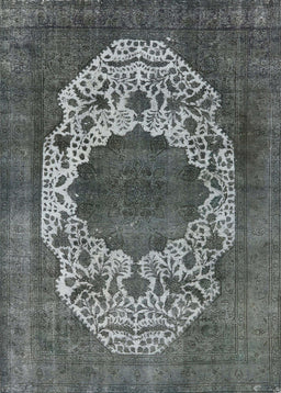 Mid-Century Modern Light Black Oriental Rug, urb545