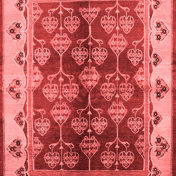 Machine Washable Oriental Red Industrial Rug, wshurb546red