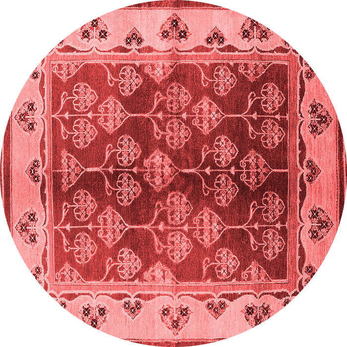Machine Washable Oriental Red Industrial Rug, wshurb546red