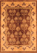 Machine Washable Oriental Orange Industrial Area Rugs, wshurb546org