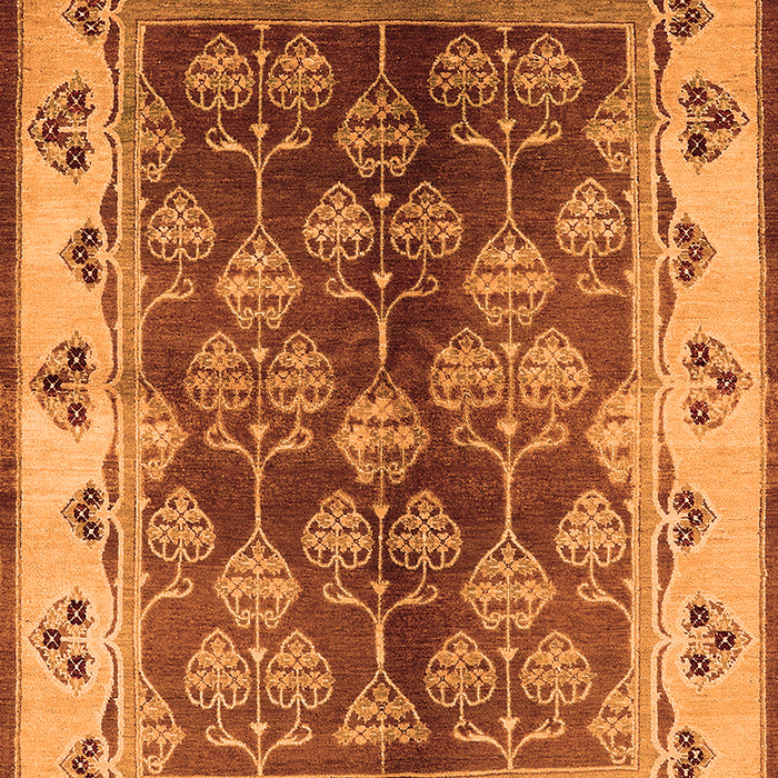 Machine Washable Oriental Orange Industrial Area Rugs, wshurb546org