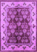 Machine Washable Oriental Purple Industrial Area Rugs, wshurb546pur