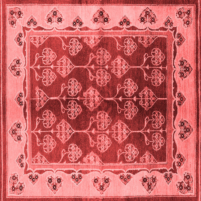 Machine Washable Oriental Red Industrial Rug, wshurb546red