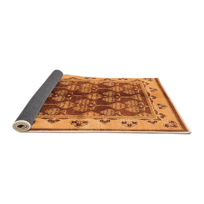 Sideview of Oriental Orange Industrial Rug, urb546org