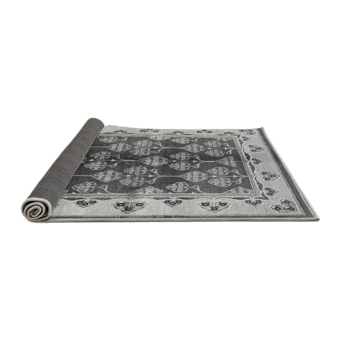 Sideview of Oriental Gray Industrial Rug, urb546gry