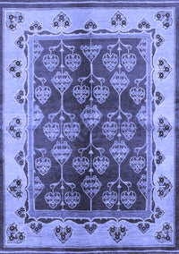 Oriental Blue Industrial Rug, urb546blu