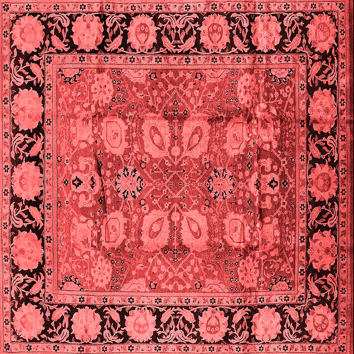 Machine Washable Oriental Red Industrial Rug, wshurb547red