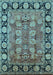 Oriental Light Blue Industrial Rug, urb547lblu