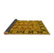 Sideview of Oriental Yellow Industrial Rug, urb547yw