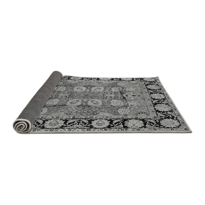 Sideview of Oriental Gray Industrial Rug, urb547gry