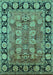 Oriental Turquoise Industrial Rug, urb547turq