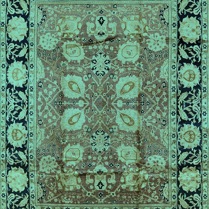 Oriental Turquoise Industrial Rug, urb547turq