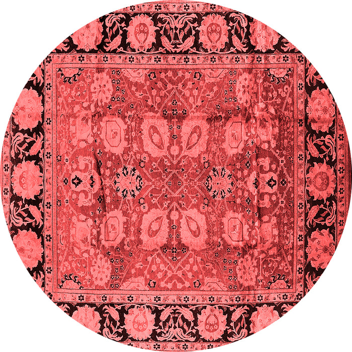 Machine Washable Oriental Red Industrial Rug, wshurb547red