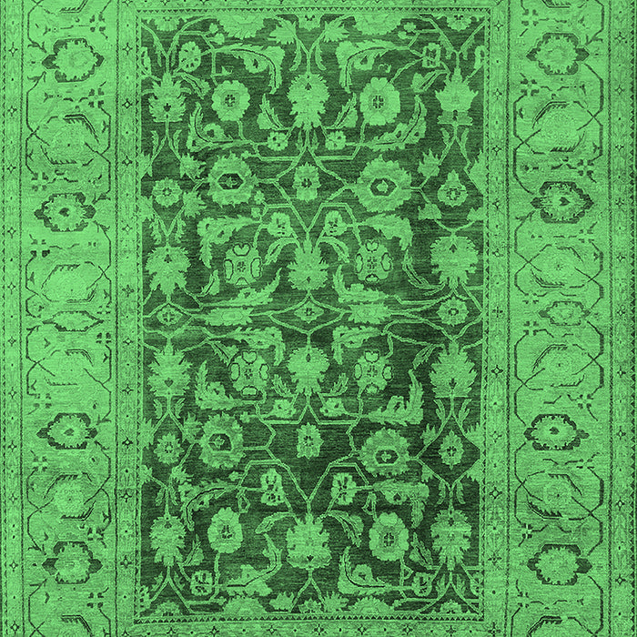 Oriental Emerald Green Industrial Rug, urb548emgrn