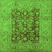 Square Oriental Green Industrial Rug, urb548grn