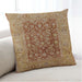 Lifestyle Image of Mid-Century Modern Urban Square Mahogany Brown Throw Pillow, 18 inch by 18 inch, pwurb548