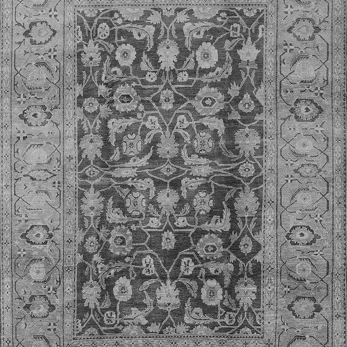 Machine Washable Oriental Gray Industrial Rug, wshurb548gry