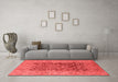 Industrial Red Washable Rugs