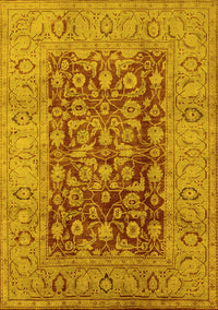 Oriental Yellow Industrial Rug, urb548yw