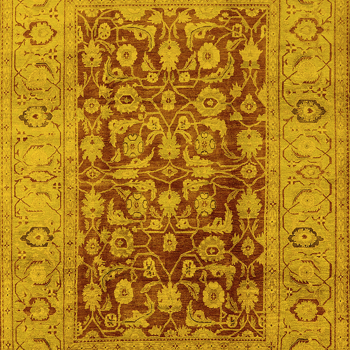 Oriental Yellow Industrial Rug, urb548yw