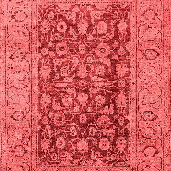 Machine Washable Oriental Red Industrial Rug, wshurb548red
