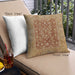 Front View of Mid-Century Modern Urban Square Mahogany Brown Throw Pillow, 18 inch by 18 inch, pwurb548