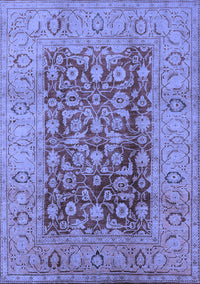 Oriental Blue Industrial Rug, urb548blu