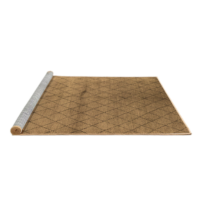 Sideview of Machine Washable Oriental Brown Industrial Rug, wshurb549brn