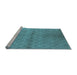 Sideview of Machine Washable Oriental Light Blue Industrial Rug, wshurb549lblu