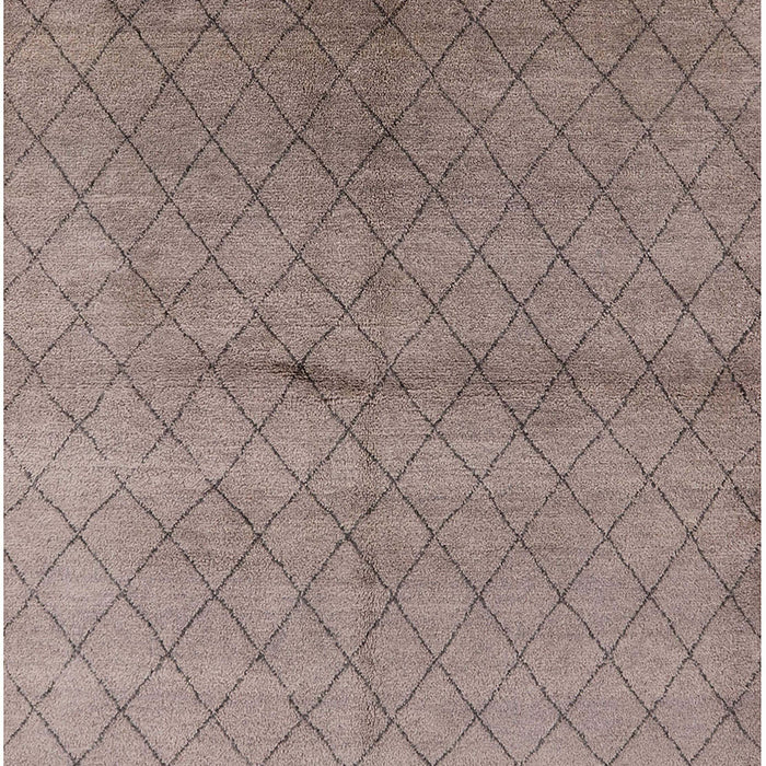 Mid-Century Modern Puce Purple Oriental Rug, urb549