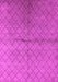 Machine Washable Oriental Pink Industrial Rug, wshurb549pnk