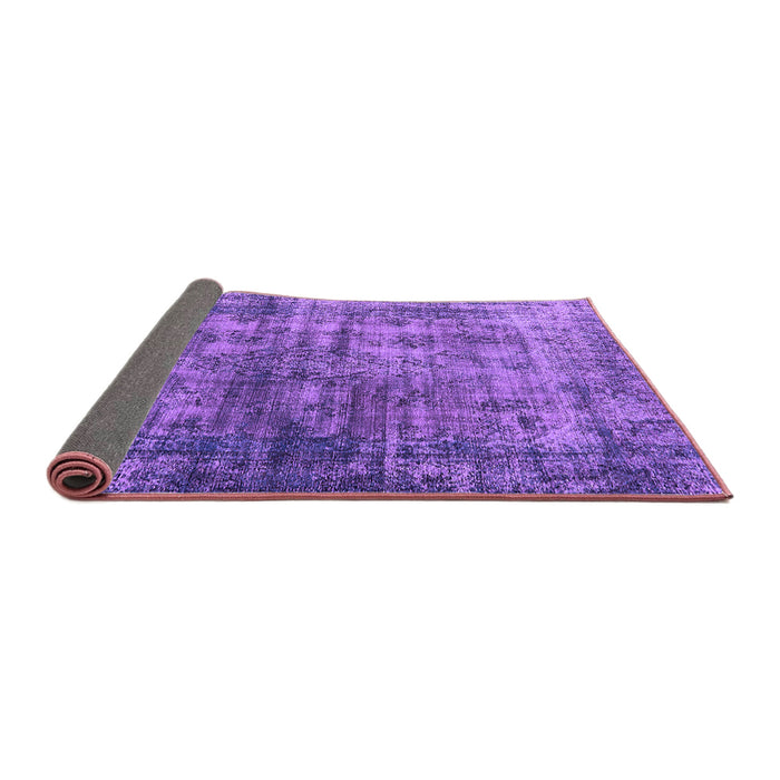 Sideview of Oriental Purple Industrial Rug, urb550pur