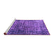 Sideview of Machine Washable Oriental Purple Industrial Area Rugs, wshurb550pur