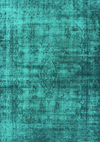 Oriental Turquoise Industrial Rug, urb550turq