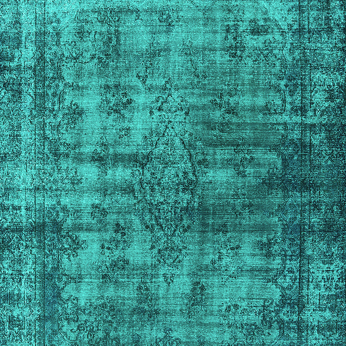 Oriental Turquoise Industrial Rug, urb550turq