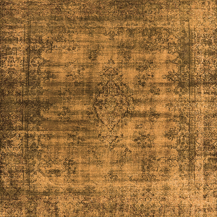 Square Oriental Orange Industrial Rug, urb550org