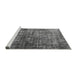 Sideview of Machine Washable Oriental Gray Industrial Rug, wshurb550gry