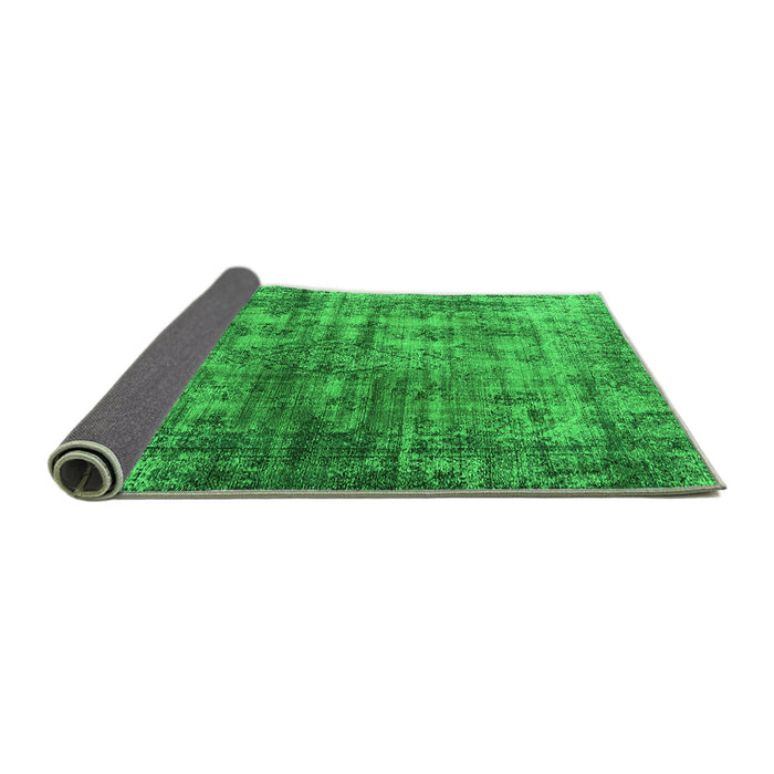 Sideview of Oriental Green Industrial Rug, urb550grn