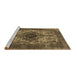 Sideview of Machine Washable Oriental Brown Industrial Rug, wshurb551brn