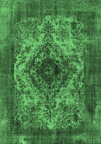 Oriental Emerald Green Industrial Rug, urb551emgrn